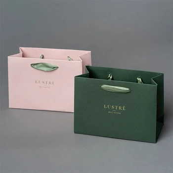 Wholesale Custom Recyclable Paper Wedding Gift Bag Recycled Materials Laminated Printing for Candle Use