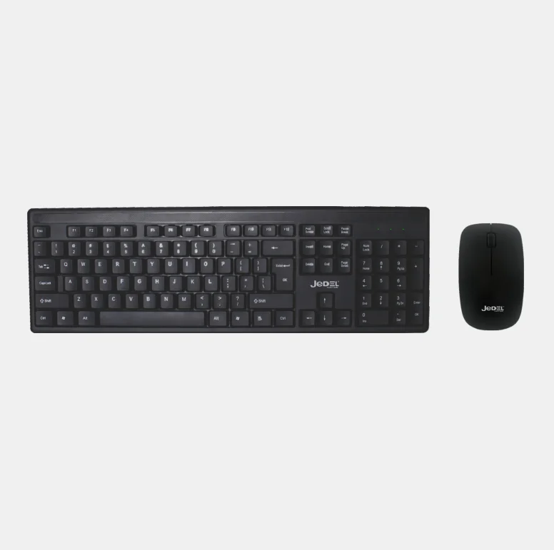 Jedel WS650 Wireless Keyboard Mouse Combo with multimedia keycaps Keyboard Mouse Set Long Battery Life 2.4G Full-Sized 12 Hebd78e41937640929fbb02ab520cd560d