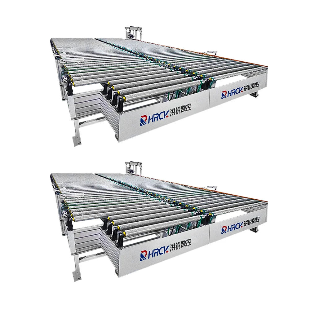 Hongrui Powered Auto Conveyor Roller Connection of 2 Same Direction Edgebanding Machine OEM with CE Certificate for MDF and MDP