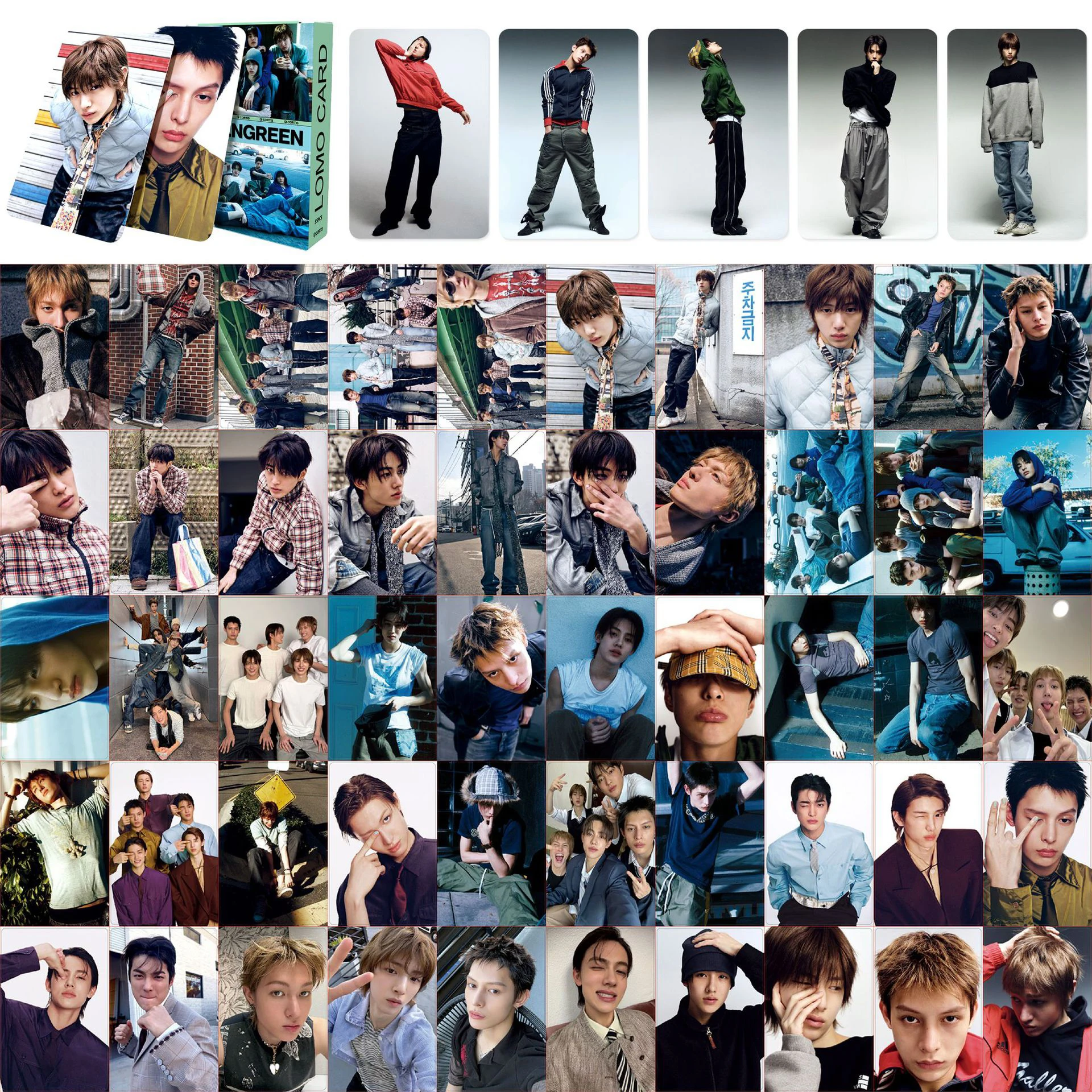 55Pcs/Set Kpop Cortis Korean Style Lomo Cards KEONHO SEONGHYEON 