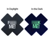 Black cross-glow in dark