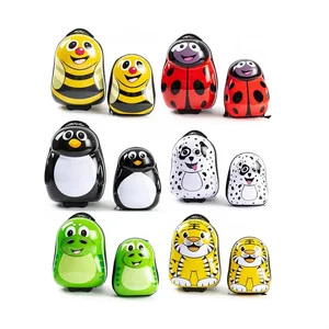 Hard Cute Animal Printing Travel Bag Kids Luggage Spinner Luggage Suitcase Children's Trolley Case Children Luggage Backpack