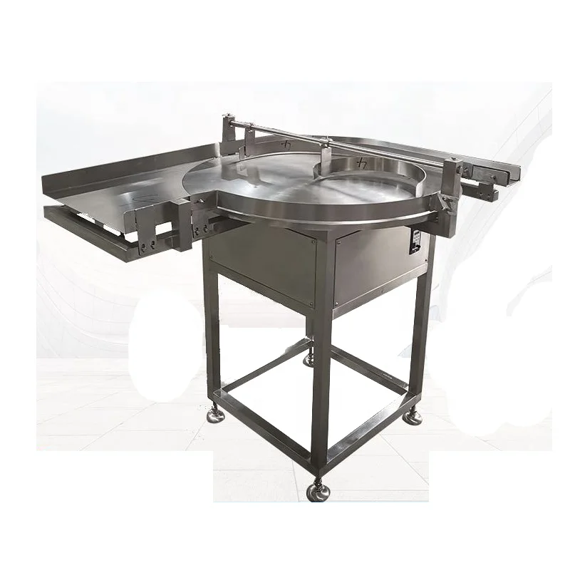 Automatic Stainless Steel Rotary Sorting Table Glass Bottle Unscrambler Machine
