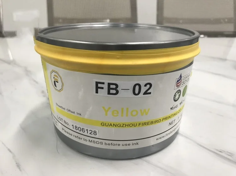 Eco-friendly Offset Printing Ink FB-02 High Gloss Soya Offset Printing CMYK Ink