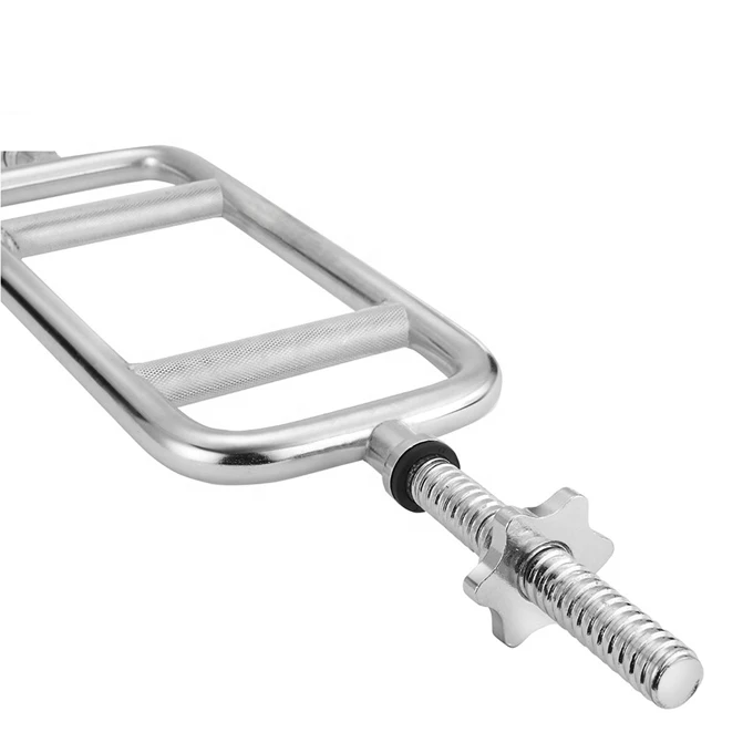 34 Inch Standard Threaded Solid Chrome Tricep Bar