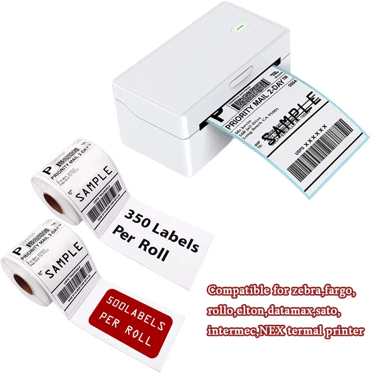 Selfadhesive Fanfold Direct Thermal Labels Sticker Wockhardt Labels