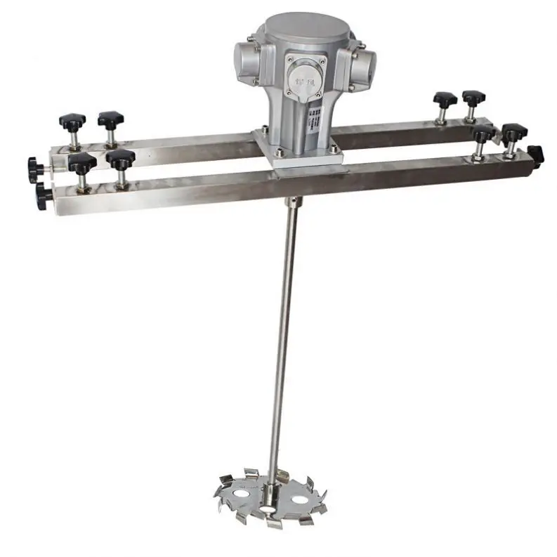 TEBAK Industrial Stainless Steel Air Pneumatic Gear-Driven Agitator IBC Mixer Machine Tank Mixer Agitator
