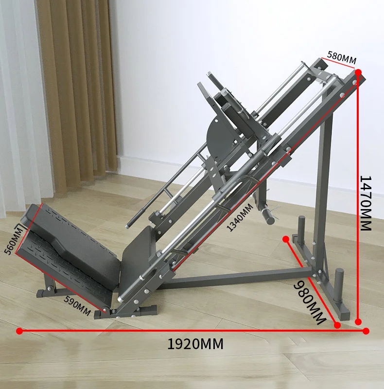 Commercial Gym Equipment Dual-Function Reverse Kick Machine Metal Leg  Strength Trainer Hak Squat Home Fitness Equipment - Main Image