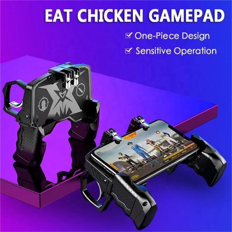 K21 Hottest Mobile Phone Game Controller ABS Gaming Console Chicken Eating Auxiliary Artifact Game Controller for Mobile