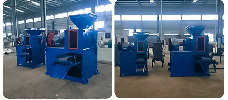 hydraulic roller type quick lime briquette machine / quicklime ball briquetting press plant manufactory