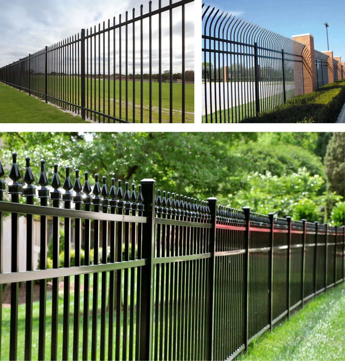 Sustainable Black Fence Iron Fence Panels House Fence For Home - Buy ...