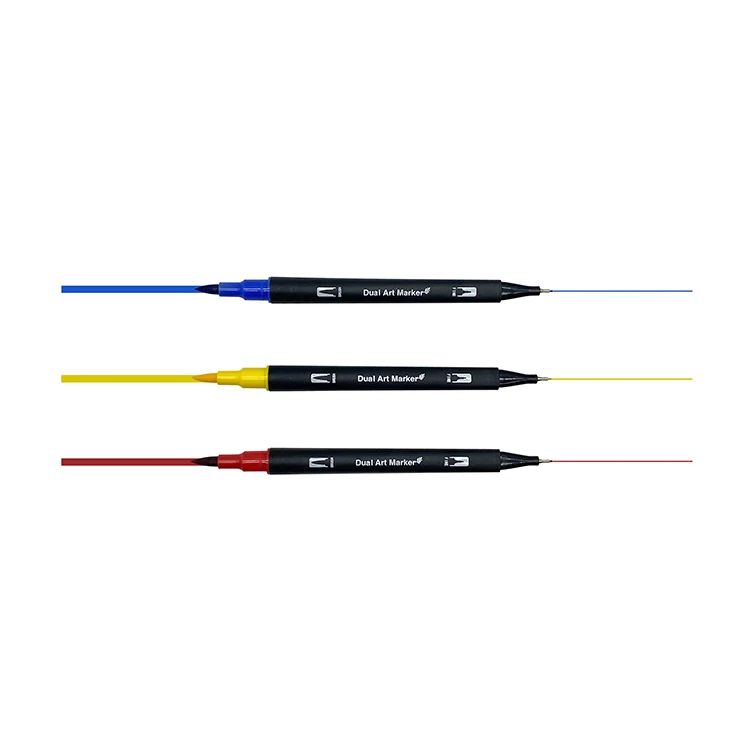 Двусторонняя каллиграфическая кисть с