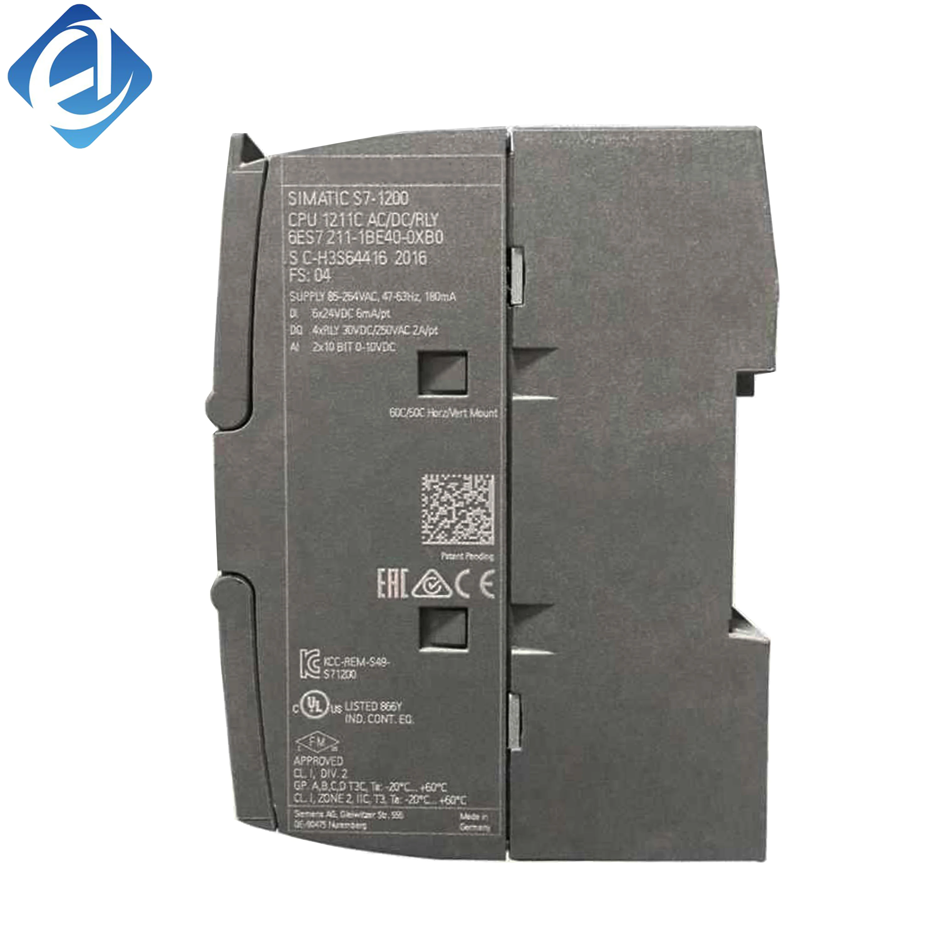 Új, eredeti 6ES7211-1BE40-0XB0, 6es72111be400xb0 S7-1200 CPU modul, készleten raktárban