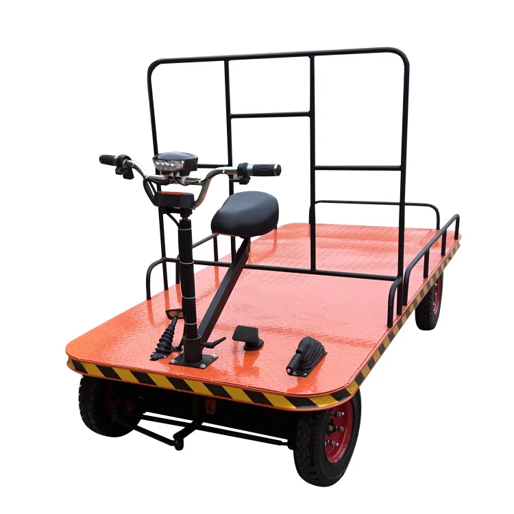 Compact Structure and Easy Moving Portable Electric Flat Truck Hand Pallets Jack Electric Electric Flat Transfer Car