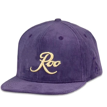 Custom 3D Embroidery Logo 6 Panel Corduroy Unisex Hip-Hop Plain Velvet Baseball Hat Snapback Cap