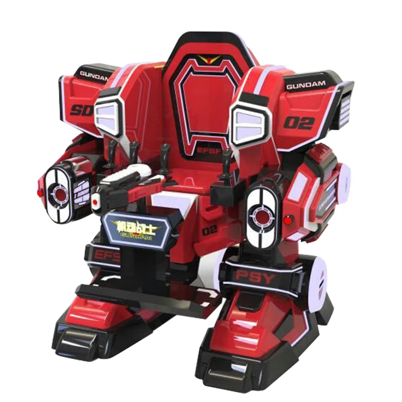 Electric Riding Machine Battery Operated Walking Battle King Robot Indoor/Outdoor Fiberglass Amusement for Shopping Mall Park