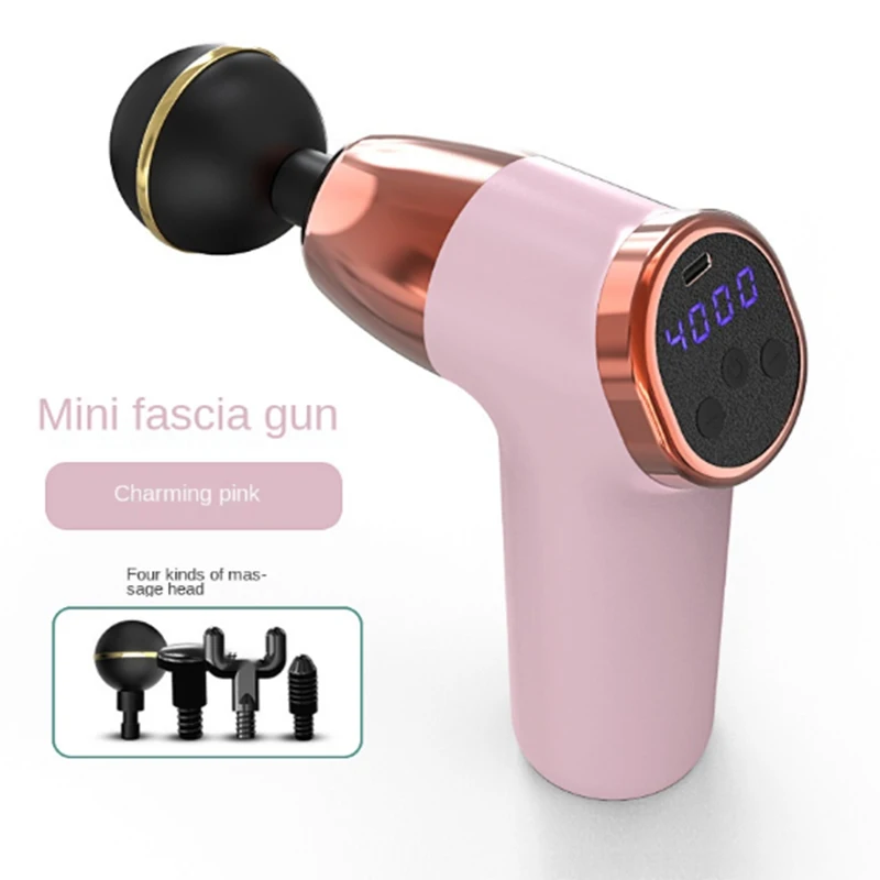 Wireless Handheld Mini Vibrating Percussion Back Full Body Hammer Massager Muscle Relaxation Massage Gun