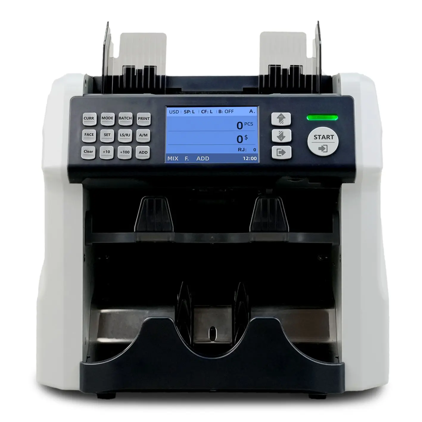 UNION 200A 2024 ECB Approved Automatic Two Pocket Counterfeit Money Detector Counter Counting Machine With Print
