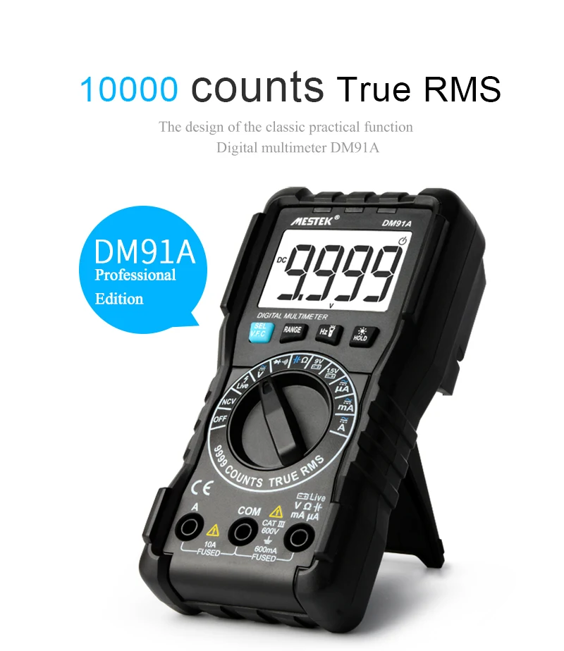 Current Resistance Diode test ETL 1999 Counts AC/DC Ammeter Voltmeter Multimetro Tester Multimeters Voltage Multimeter for DM91