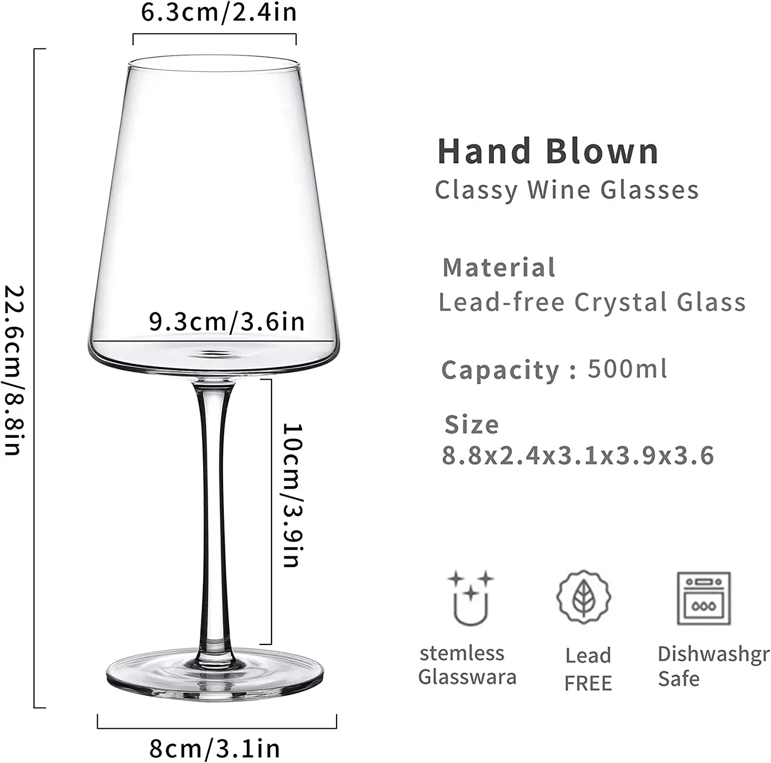 Hot Selling Wine Glasses Goblet With Logo Custom Color Wine Glass Cup