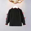 Black velvet base shirt