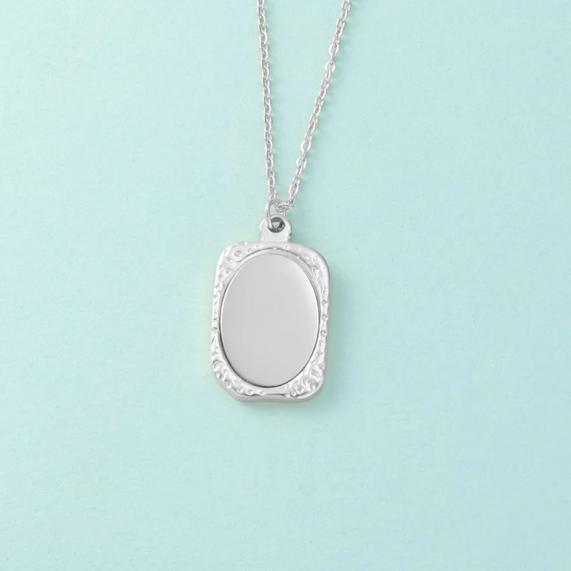 Mirror Pendant Necklace