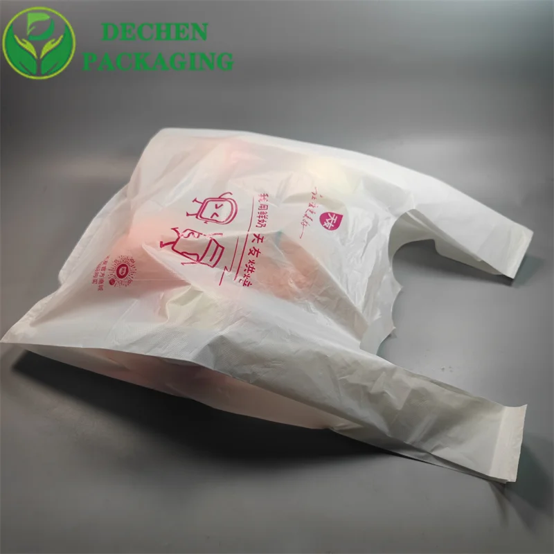 Bolsa de plástico biodegradable personalizada y bolsas de comestibles biodegradables Oxo