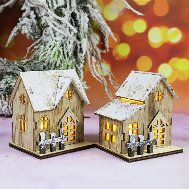 Mini Casa De Madera De Navidad Con Luces Led,Decoración De Cuenta Atrás Para  Navidad,Regalos Pequeños - Buy Navidad Casas De Pueblo,Pequeño Led  Decorativo De Madera Casas Para Navidad Regalo De Cumpleaños De