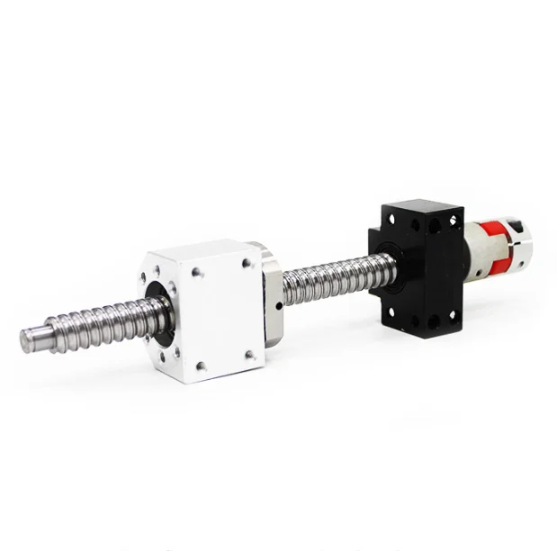 SFU1605 C7 Rolled Thread Rod CNC Linear Motion Ball Screw With Ball Nut BKBF12 Coupler and Nut Housing