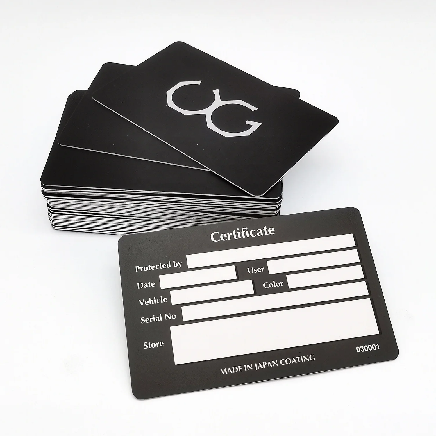 High Quality Customized PVC Authenticity Certificate Warranty Card for Luxury Jewelry / Watch