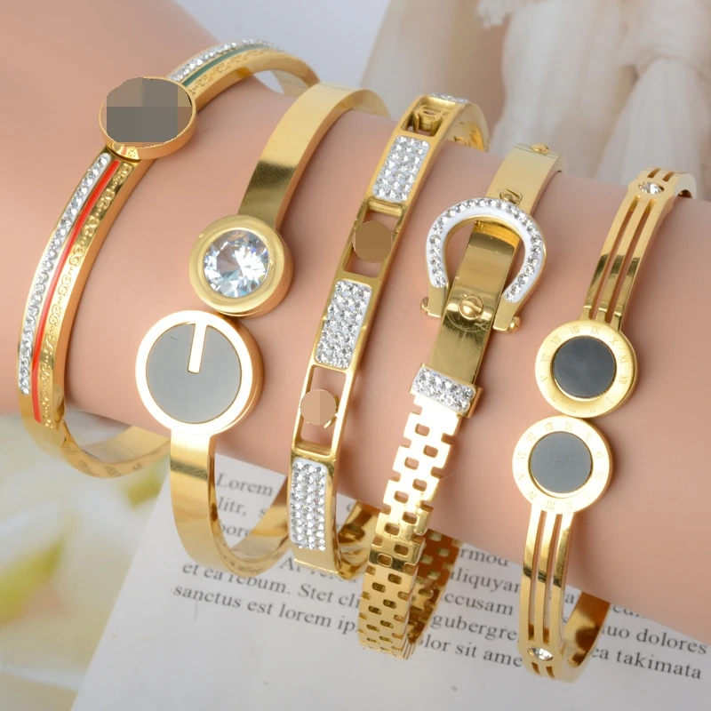 Fashion Jewelry Bijoux Stainless Steel Bangle Jewelry Mixed Assorted