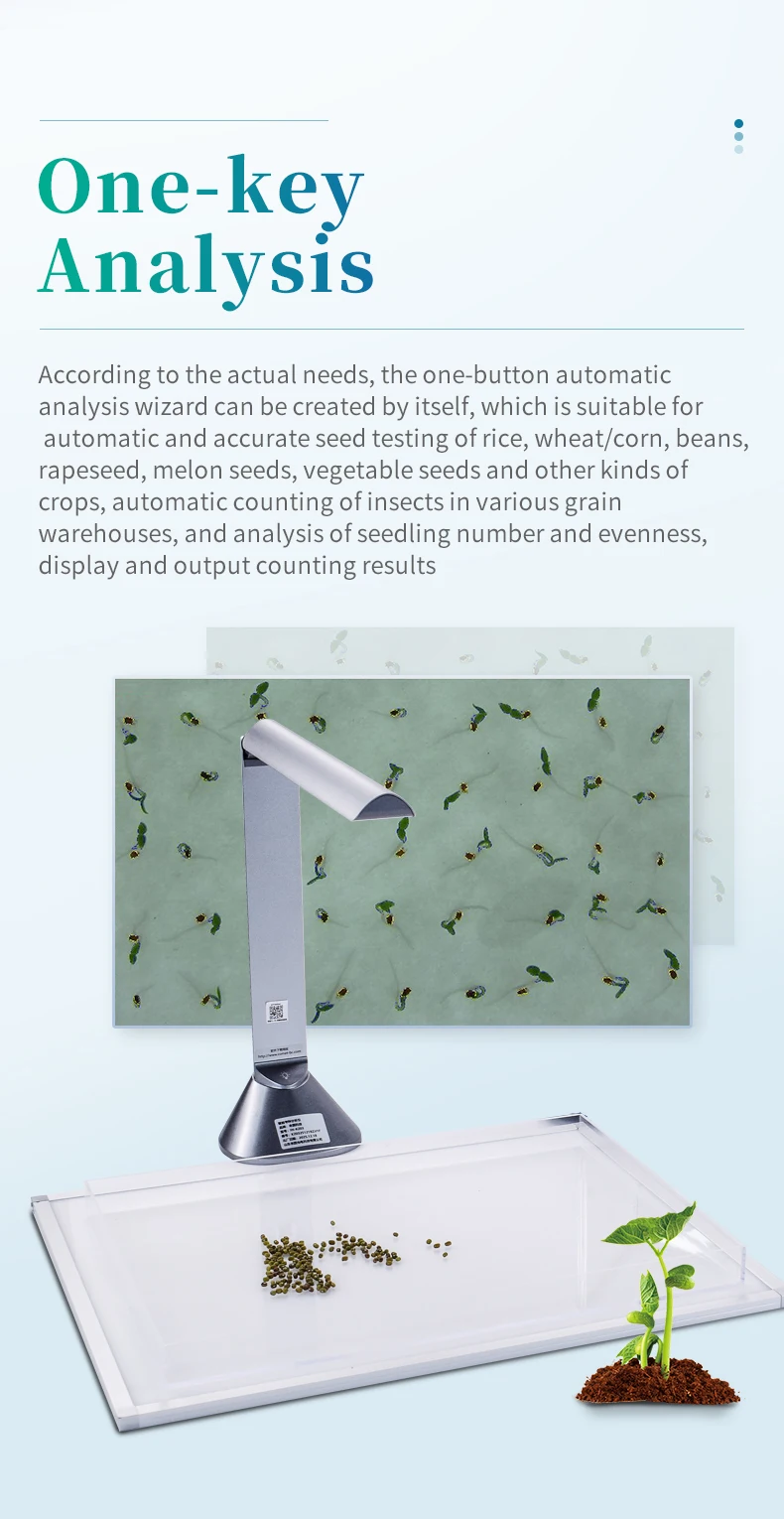 Youyunpu Seed Analyzer Grain Corn Wheat Grain Seed Analyzer Automatic ...
