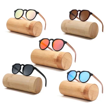 2024  New Arrivals Gafas De Sol Men Luxury 2024 Sun Glasses  Women Polarized Bamboo Wooden Temple Sunglasses Unisex