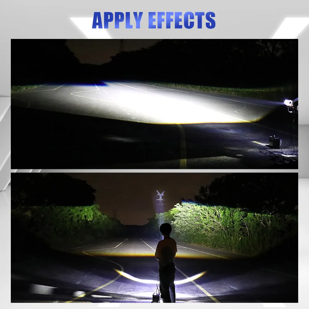 Super Bright 3 Inch Dual Bi Led Laser Projector Headlight Lens Laser