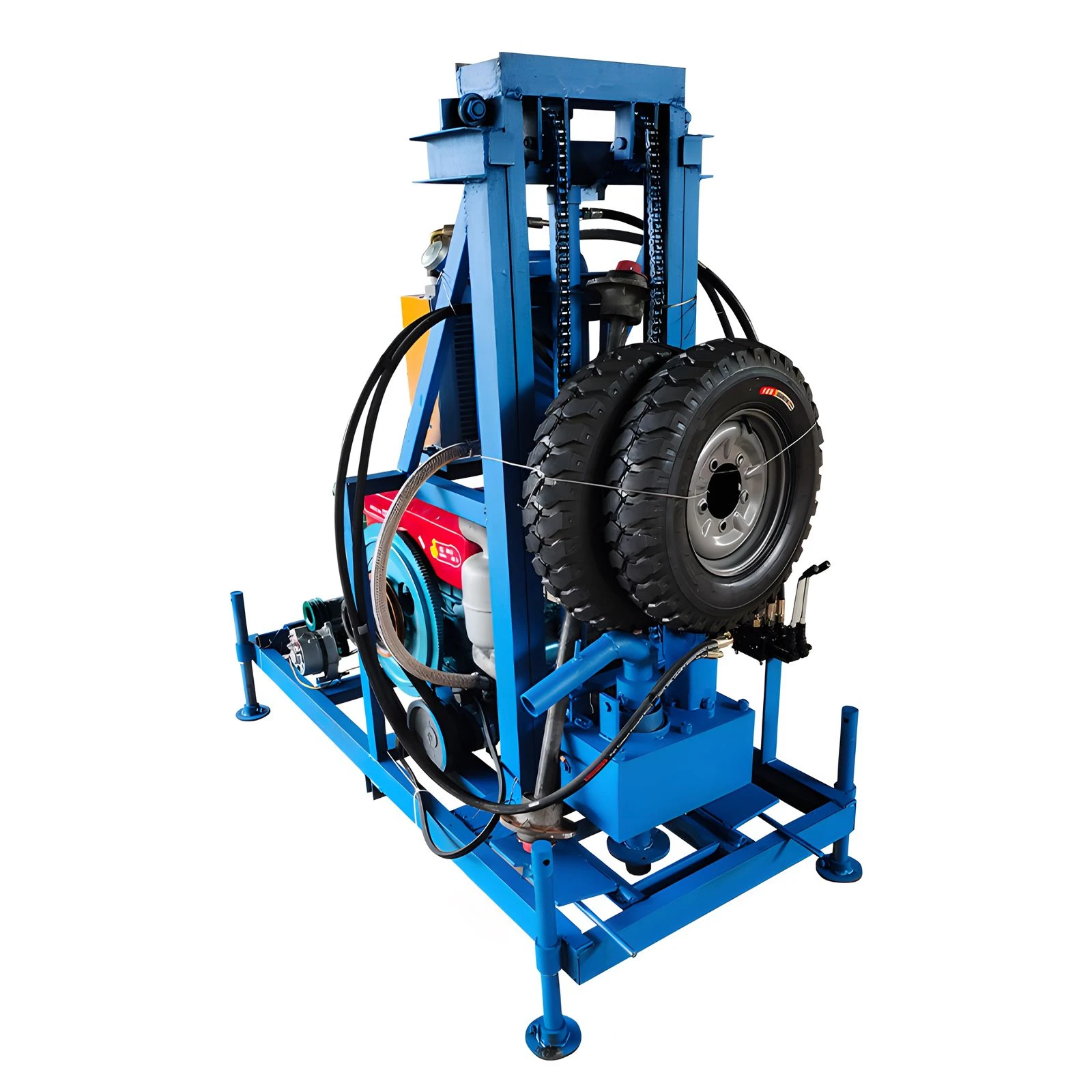 Compact Gasoline Powered Rotary Drilling Rig for DIY Home Projects & Tight Space Operations
