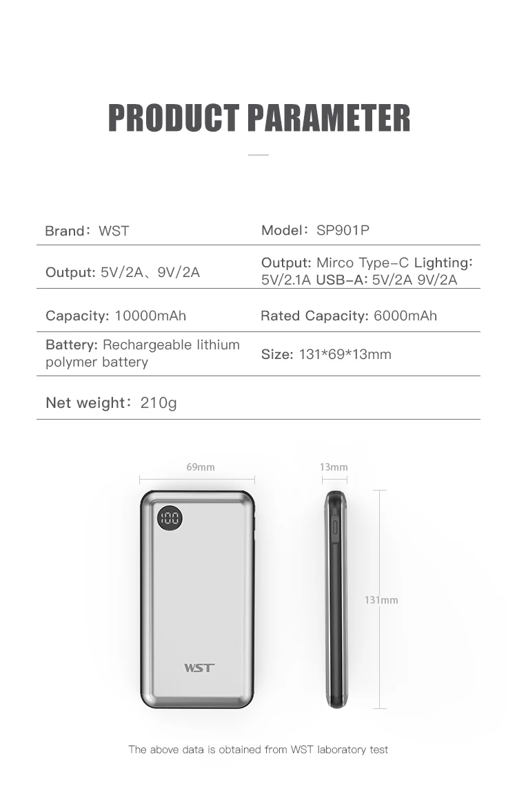 POWER BANK ExtraStar 10000mAh CARICA BATTERIA PORTATILE Smartphone  Repairtech milano lambrate