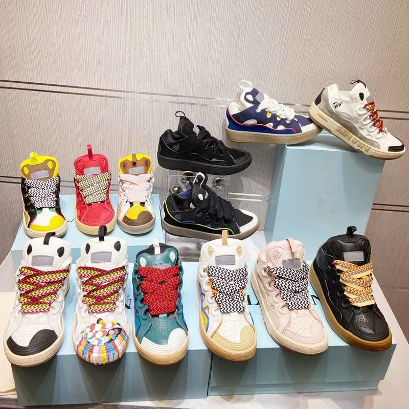 2023 Top Quality Designer Shoes Comfortable Laceup Women Sneakers Sport Shoes Lanvine Sneakers