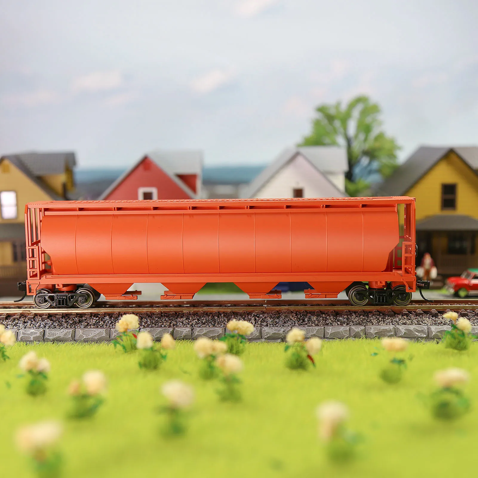 C8744 1 Piece Ho Scale 187 Cylindrical Covered Grain Hopper Car Rolling Stock Buy Model Wagon