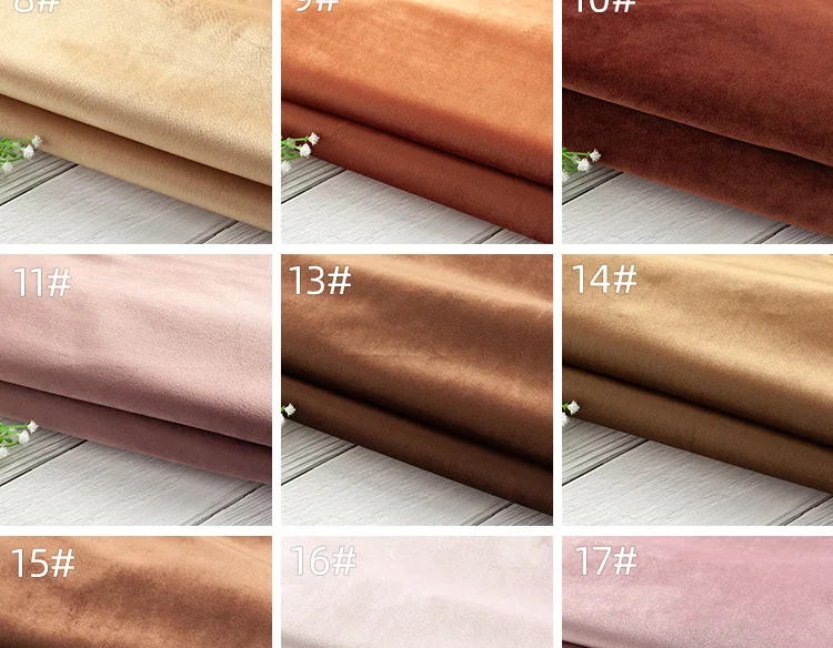 Super Soft Home Textile Velvet Fabric 100 Polyester Knitted Medium