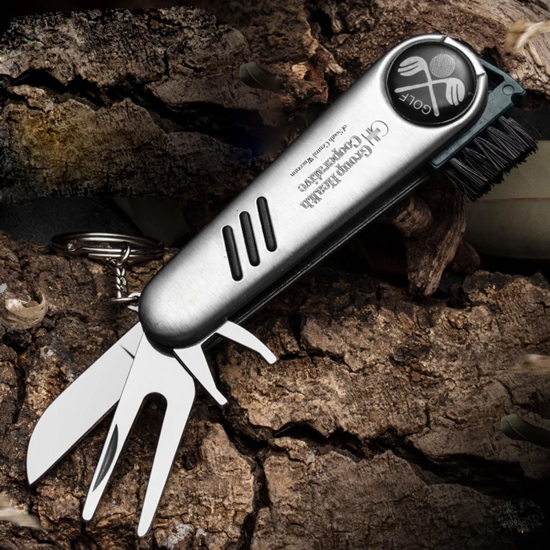 Free Sample 6 in 1 Multi Functional Golf Repair Divot Tool With Marker