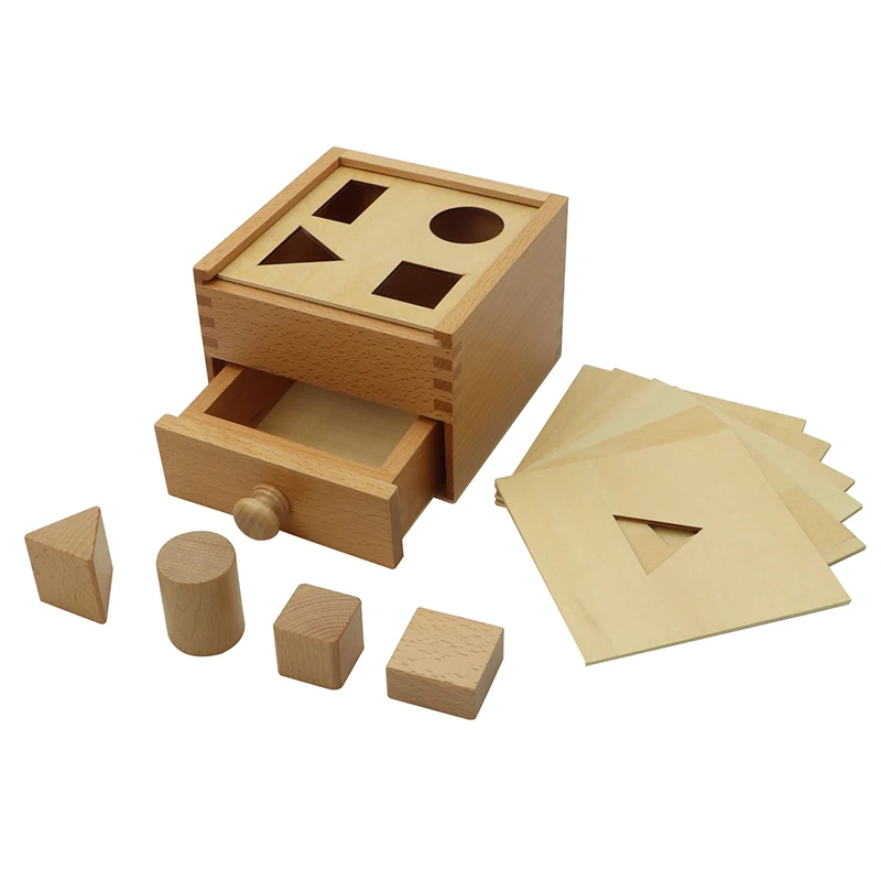 LT039  Multiple Shapes Blocks With Box Montessori Material Manufacturers Equipment Infant Momtessori Wholesale Suppliers Toys