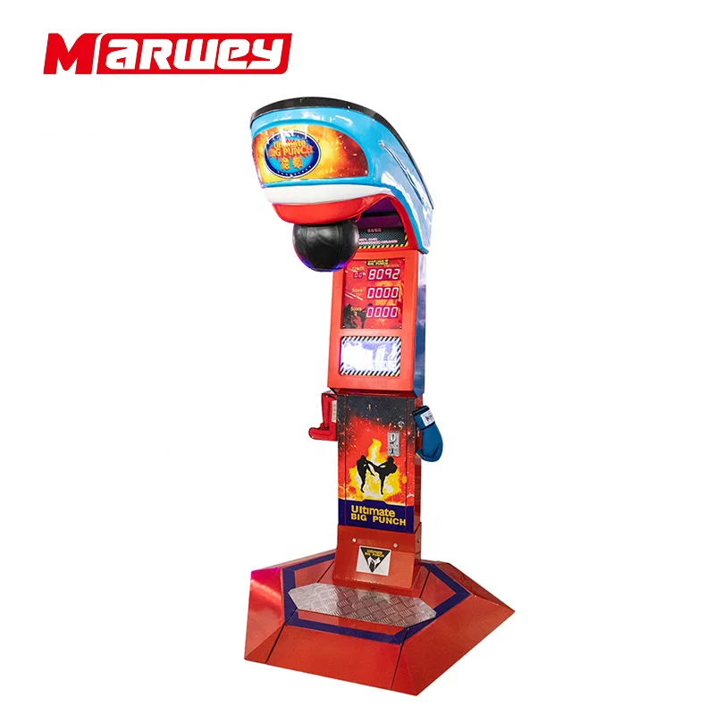 Big Punch Boxing Machine Coin Operated Redemption Arcade Game Machine King of the Hammer