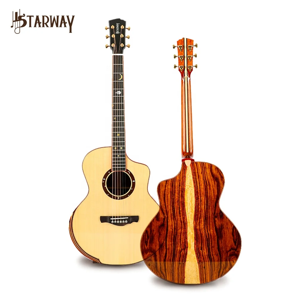 starway g66 41 inch spruce acoustic guitar hand