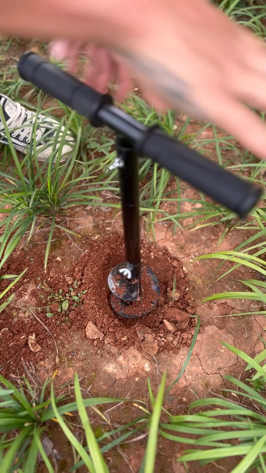 Factory Supplied Antislip Grip Manual Hole Diggers Fence Post Driver