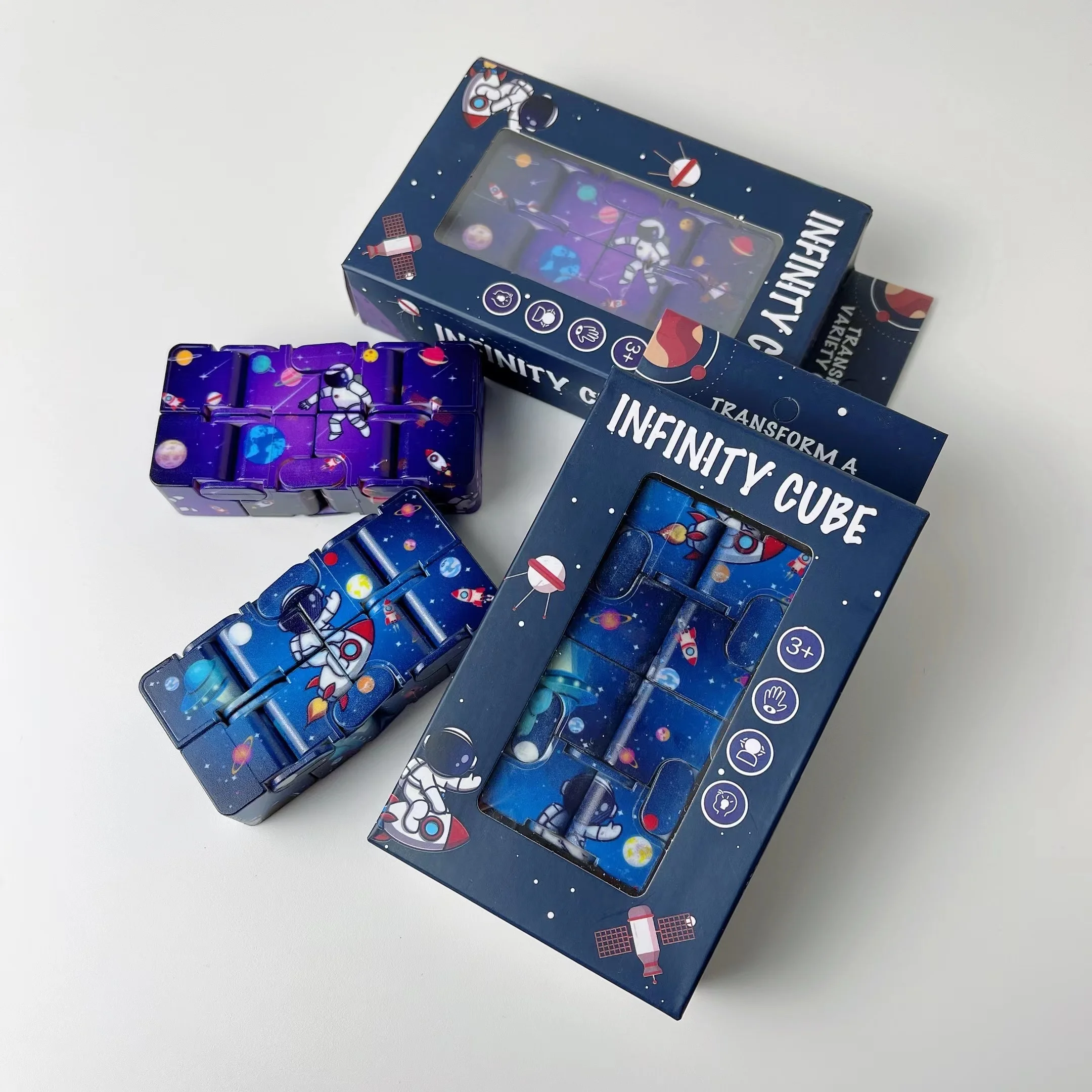 Лидер продаж Amazon 2021, портативная офисная игрушка-фиджет, кубик бесконечности, игрушки