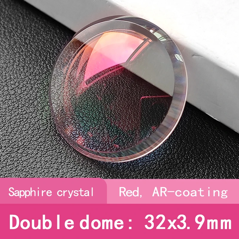Sapphire Watch Crystal Double Dome 32mm x Custom AR Coating OEM