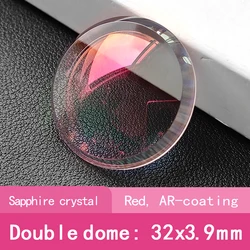 Sapphire Watch Crystal Double Dome 32mm x Custom AR Coating OEM