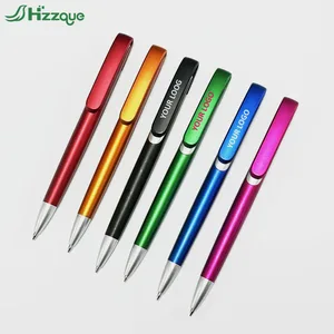Wholesale Customized Logo Multicolor Ballpoint Pen Fashionable Advertising Pen Smooth Writing 1.0mm Plastic Cheap Promotion