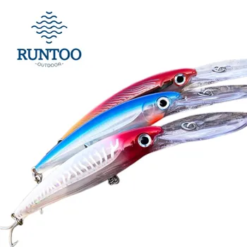 RUNTOO Heavy Minnow Wobbler  Deep Diving 180mm  97g Pesca Trolling Big Game Fishing Lures for Tune