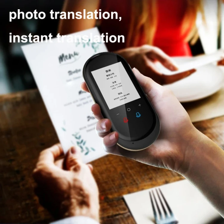Translate the Language VORMOR T8 Travel Simultaneous Translator Smart Wireless English Translated